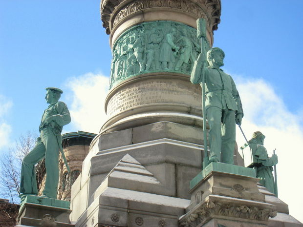 BUFFALO SOLDIERS AND SAILORS MONUMENT RELIEF PANEL SIDE C