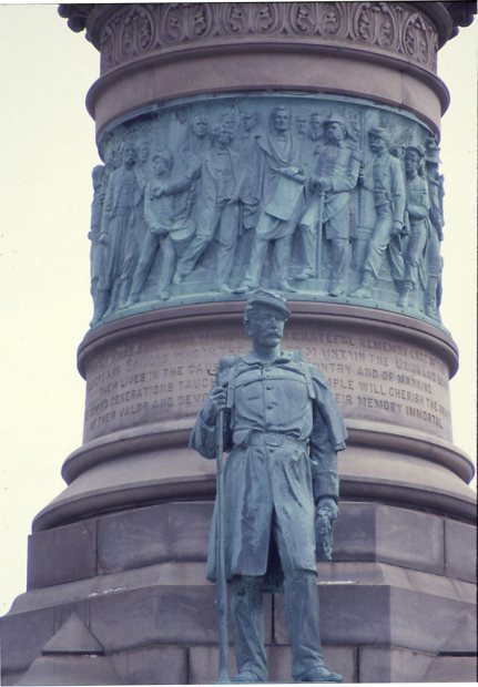BUFFALO SOLDIERS AND SAILORS MONUMENT RELIEF PANEL SIDE B
