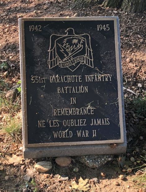 551ST PARACHUTE INFANTRY BATTALION WAR MEMORIAL PLAQUE