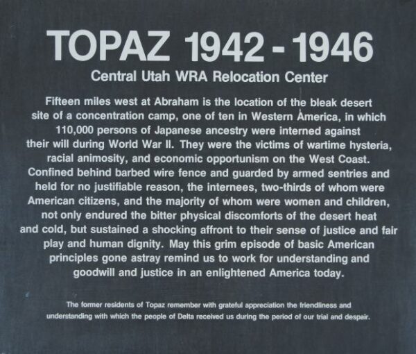 TOPAZ 1942-1946 WAR MEMORIAL PLAQUE