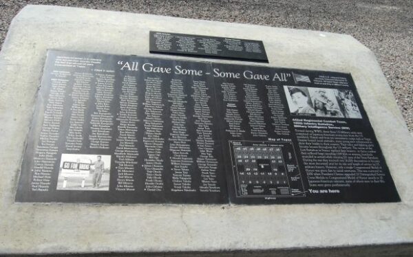 “ALL GAVE SOME-SOME GAVE ALL” WAR MEMORIAL