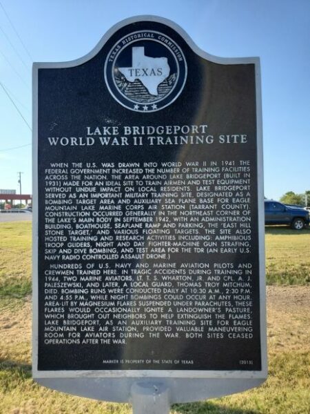 LAKE BRIDGEPORT WAR MEMORIAL MARKER