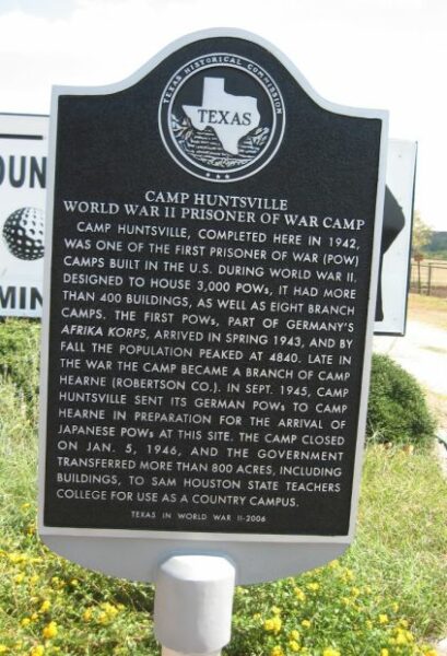 CAMP HUNTSVILLE WAR MEMORIAL MARKER