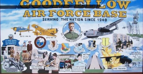 GOODFELLOW AIR FORCE BASE WAR MEMORIAL MURAL