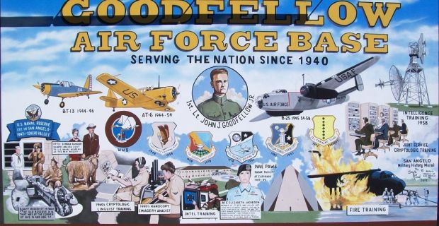 GOODFELLOW AIR FORCE BASE WAR MEMORIAL MURAL