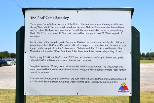 THE “REAL” CAMP BARKELEY WAR MEMORIAL PLAQUE