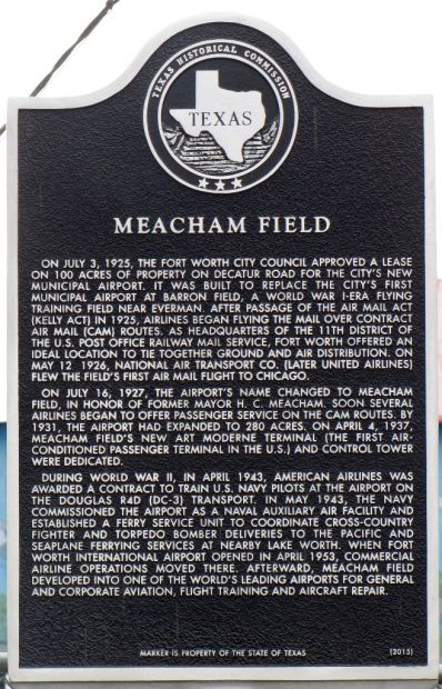 MEACHAM FIELD WAR MEMORIAL MARKER