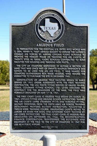 ARLEDGE FIELD WAR MEMORIAL MARKER