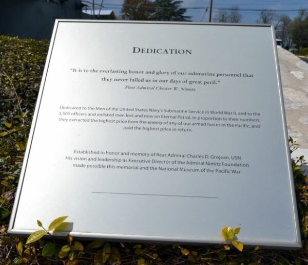 FAIRWATER OF USS PINTADO (SS-387) WAR MEMORIAL PLAQUE C