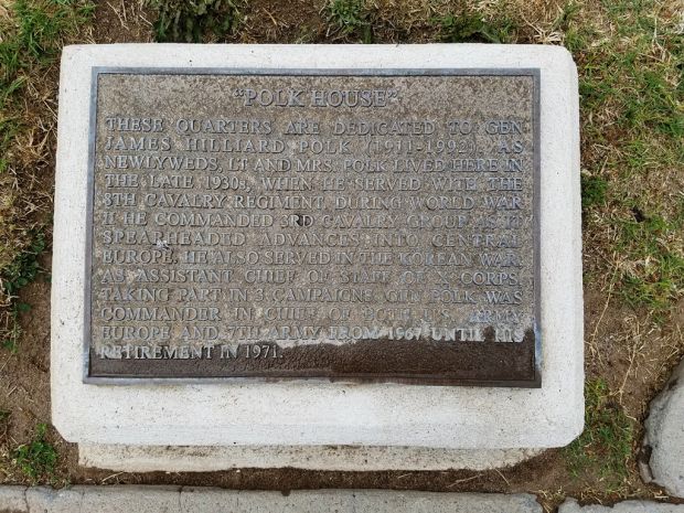 “POLK HOUSE” MEMORIAL PLAQUE