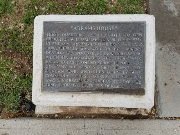 “ABRAMS HOUSE” MEMORIAL PLAQUE