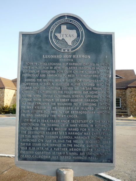 LEONARD ROY HARMON WAR MEMORIAL MARKER