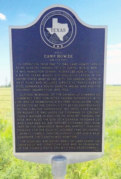 CAMP HOWZE WAR MEMORIAL MARKER