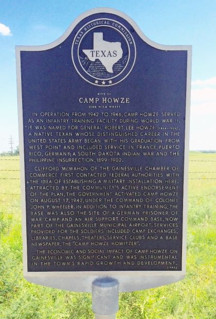 CAMP HOWZE WAR MEMORIAL MARKER