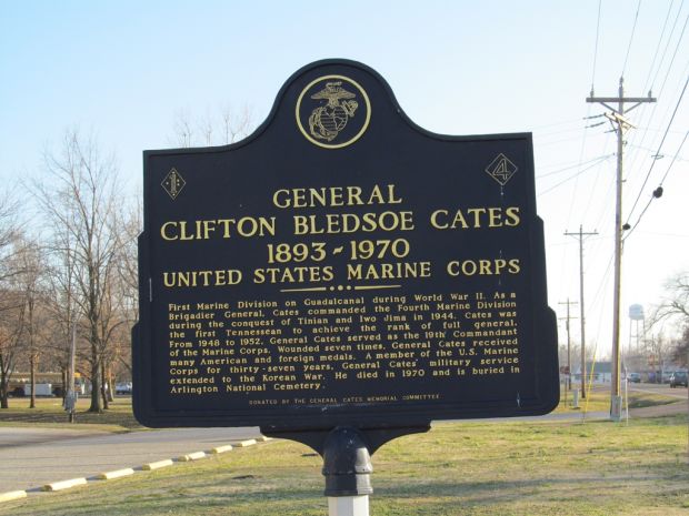 GENERAL CLIFTON BLEDSOE CATES 1893-1970 MEMORIAL MARKER