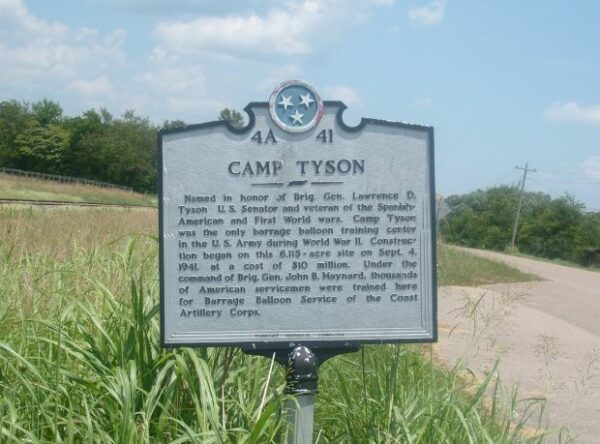CAMP TYSON WAR MEMORIAL MARKER