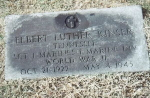 ELBERT LUTHER KINSER MEDAL OF HONOR WAR MEMORIAL GRAVESTONE