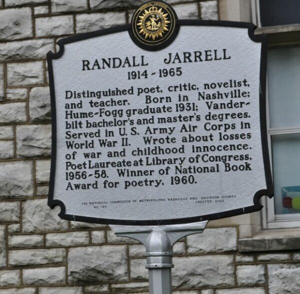 RANDALL JARREL MEMORIAL MARKER