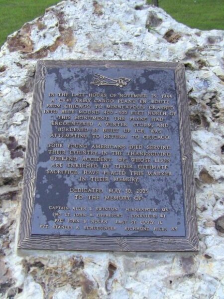 C-47 ARMY CARGO PLANE CRASH MEMORIAL