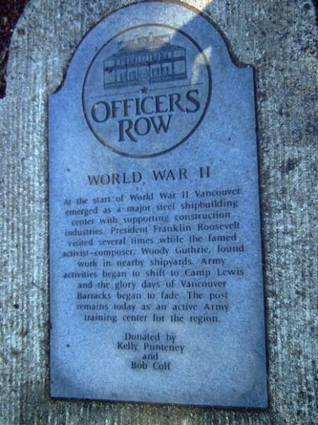 OFFICERS ROW MEMORIAL TABLET C