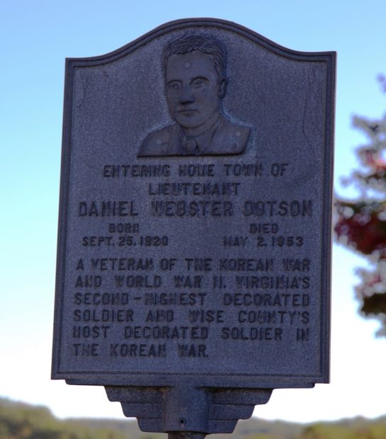 DANIEL WEBSTER DOTSON WAR MEMORIAL MARKER II