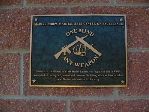 RAIDER HALL WAR MEMORIAL BUILDING PLAQUE