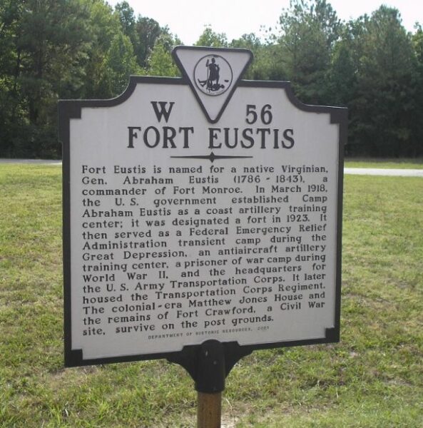 FORT EUSTIS MEMORIAL MARKER