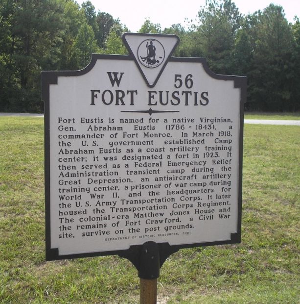FORT EUSTIS MEMORIAL MARKER