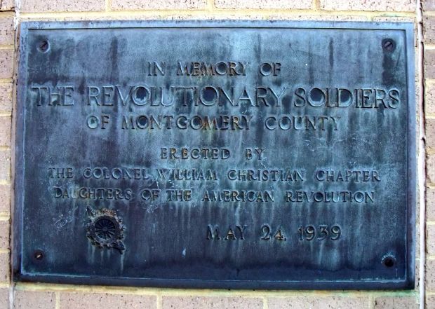 MONTGOMERY  COUNTY REVOLUTIONARY SOLDIERS MEMORIAL PLAQUE
