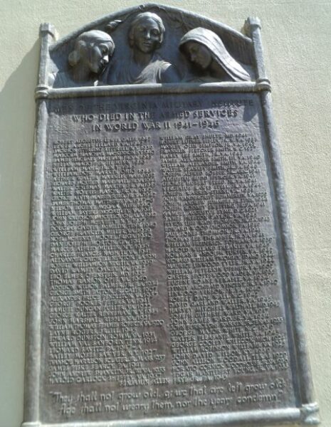 VMI WORLD WAR II SUPREME SACRIFICE MEMORIAL PLAQUE B