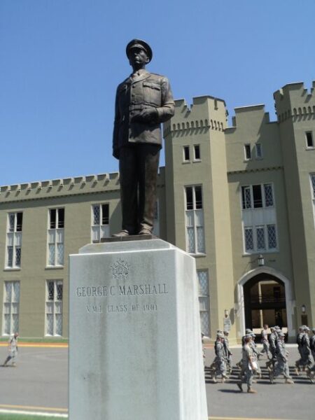 GEORGE C. MARSHALL WAR MEMORIAL STATUE