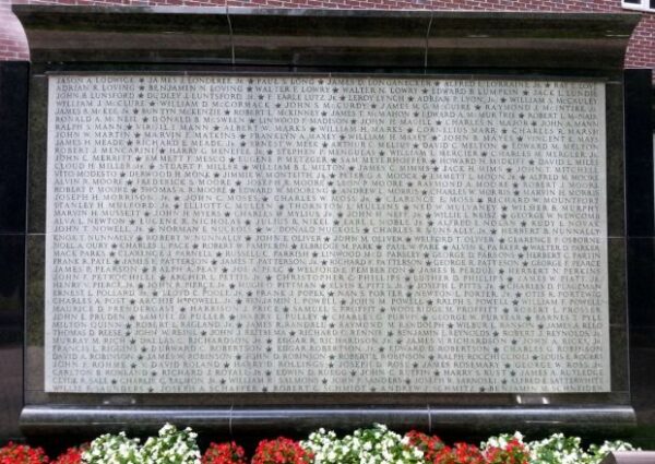 RICHMOND MEMORIAL HOSPITAL FOUNDATION WWII MEMORIAL GARDENS & WALL SECTION D