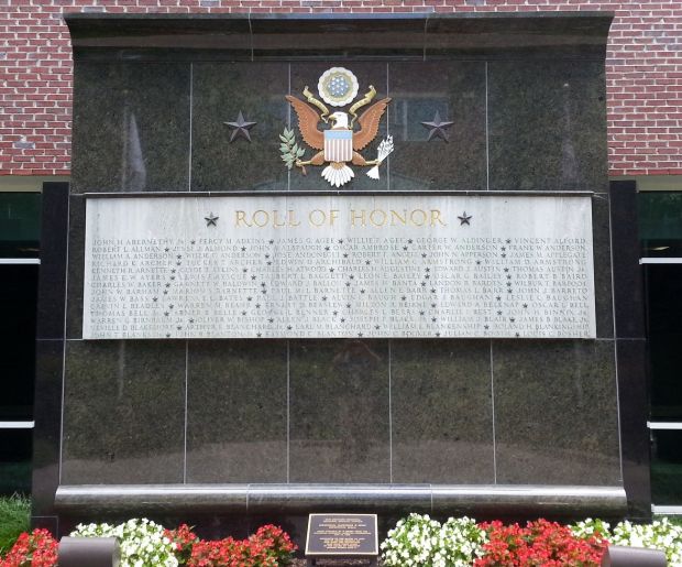 RICHMOND MEMORIAL HOSPITAL FOUNDATION WWII MEMORIAL GARDENS & WALL SECTION A