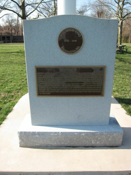 P.O. BOX 1142 WAR MEMORIAL FLAGPOLE STONE
