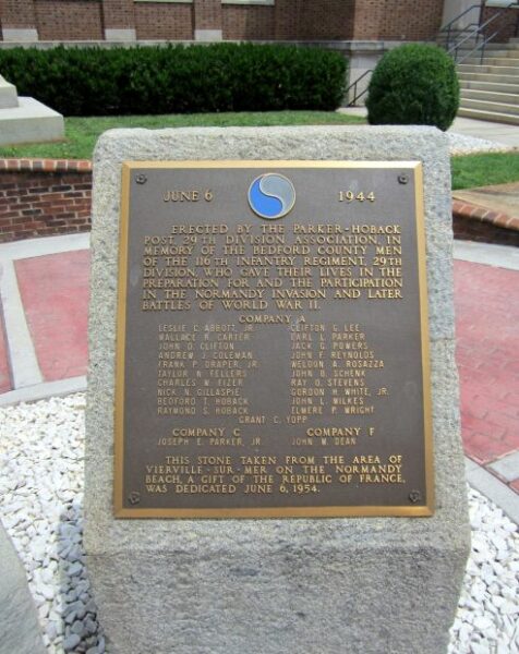 BEDFORD COUNTY 116TH INFANTRY REGIMENT, 29TH DIVISION WAR MEMORIAL
