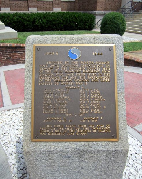 BEDFORD COUNTY 116TH INFANTRY REGIMENT, 29TH DIVISION WAR MEMORIAL