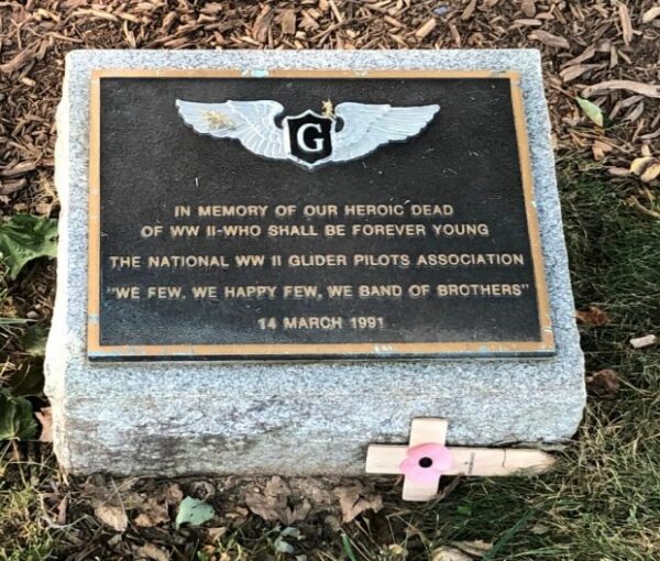 THE NATIONAL WW II GLIDER PILOTS ASSOCIATION MEMORIAL PLAQUE