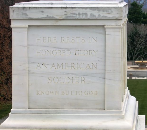 TOMB OF THE UNKNOWN SOLDIER ARLINGTON NATIONAL CEMETERY CLOSE-UP