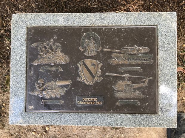 THE SPIRIT OF THE CAVALRY LIVES ON MEMORIAL PLAQUE