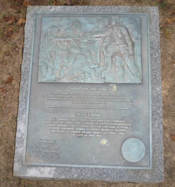 SPIRIT OF THE ELBE RIVER WAR MEMORIAL PLAQUE