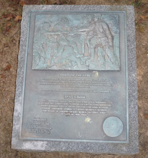 SPIRIT OF THE ELBE RIVER WAR MEMORIAL PLAQUE