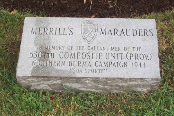 MERRILL’S MARAUDERS WAR MEMORIAL TREE STONE