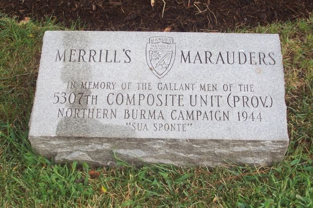 MERRILL’S MARAUDERS WAR MEMORIAL TREE STONE
