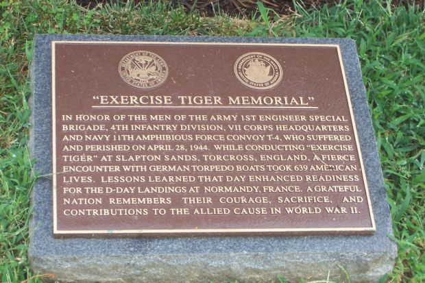 “EXERCISE TIGER MEMORIAL” TREE PLAQUE