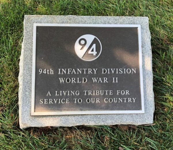 94TH INFANTRY DIVISION WORLD WAR II MEMORIAL PLAQUE