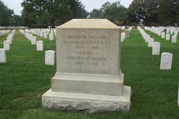 MILTON M. HOLLAND MEDAL OF HONOR CEMETERY STONE