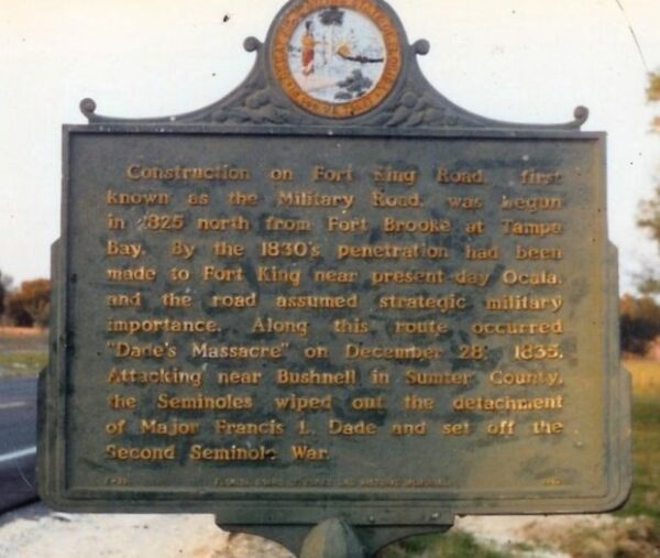 FORT KING ROAD WAR MEMORIAL MARKER