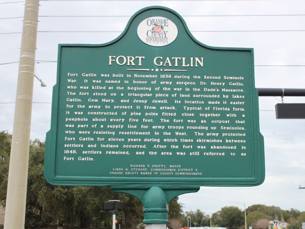 FORT GATLIN WAR MEMORIAL MARKER