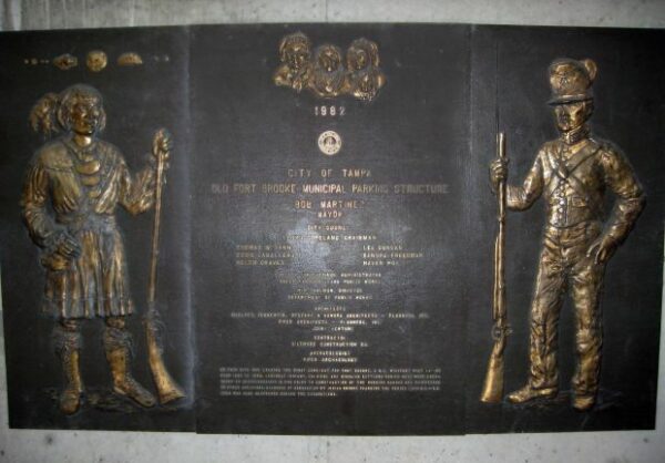 OLD FORT BROOKE MUNICIPAL PARKING STRUCTURE MEMORIAL PLAQUE