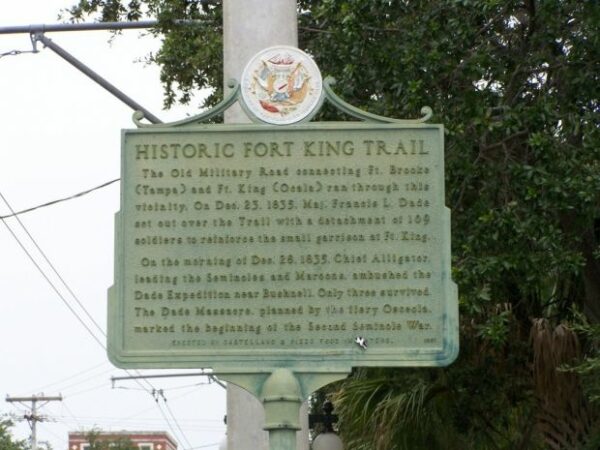 HISTORIC FORT KING TRAIL MEMORIAL MARKER